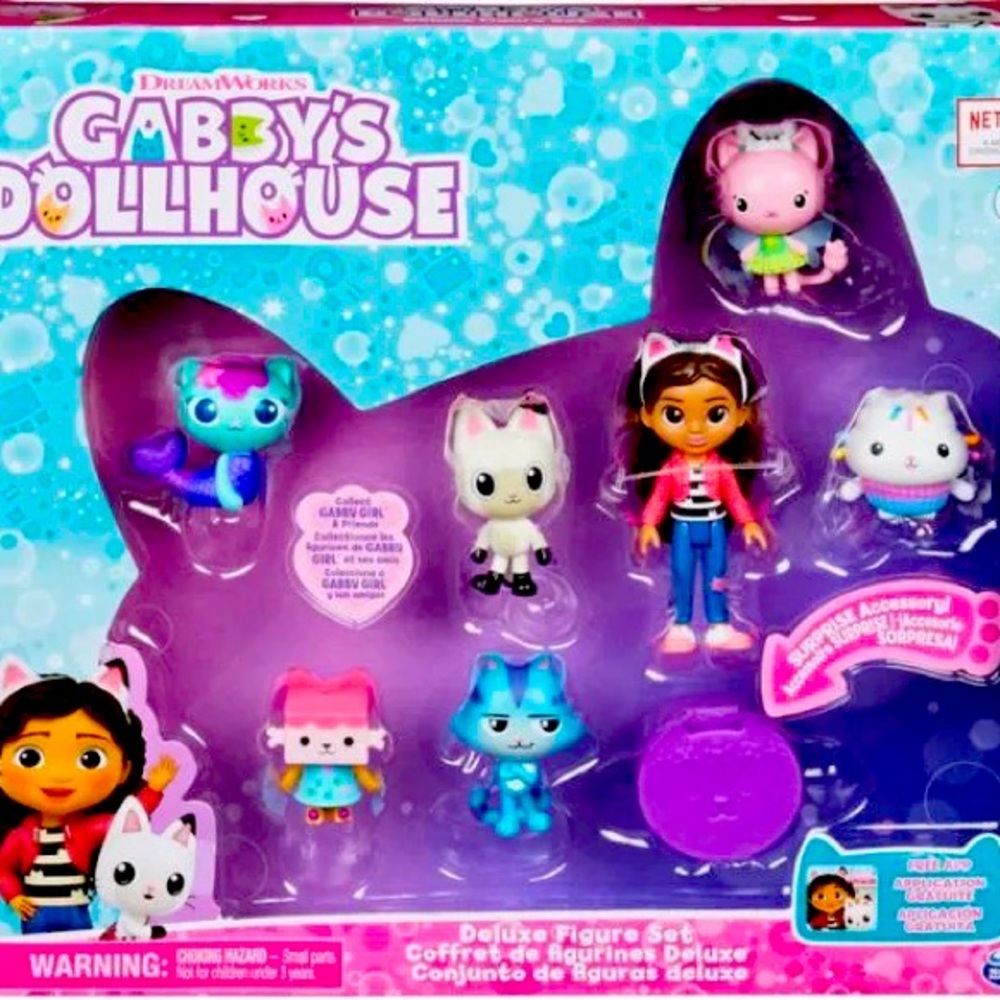 NIB Gabby’s Dollhouse Deluxe Figure Set